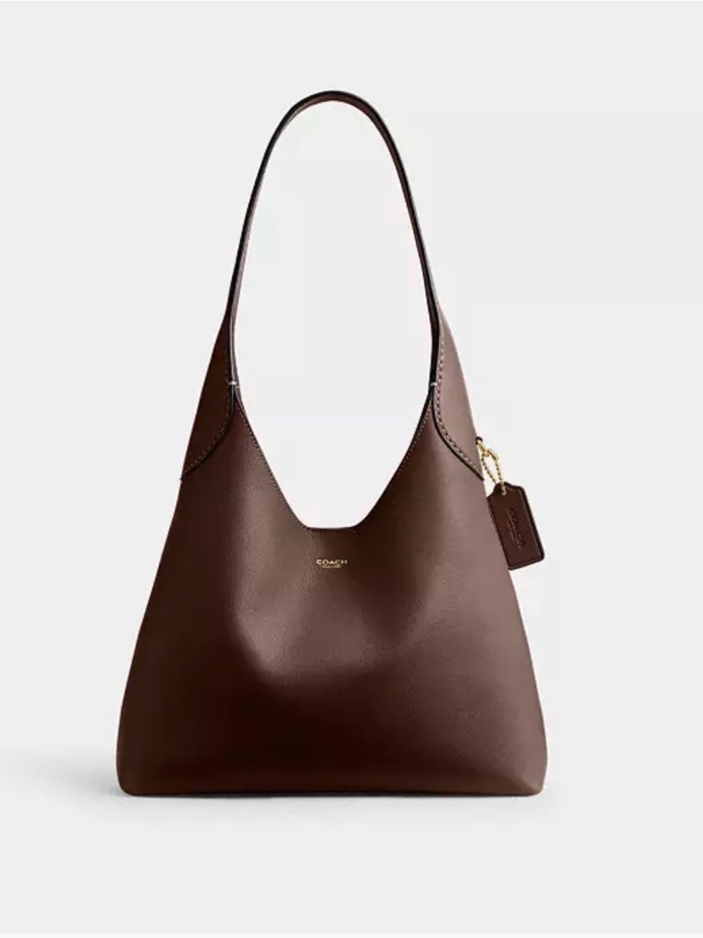 Coach Dark Brown Leather Shoulder Hobo